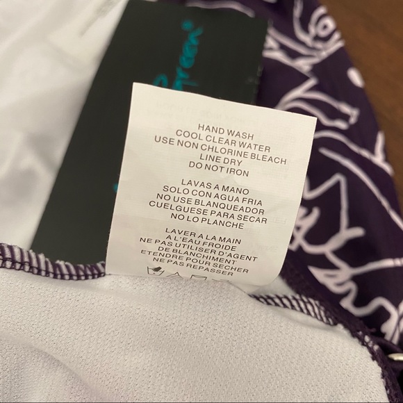 Women's High Neck Keyhole 1Piece Swimsuit XL - Picture 7 of 10